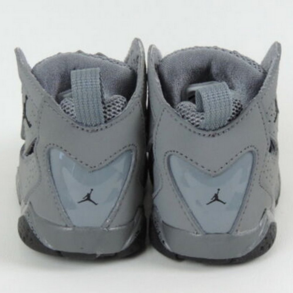 Jordan True Flight BT Toddlers Shoes Leather Grey - Picture 6 of 12